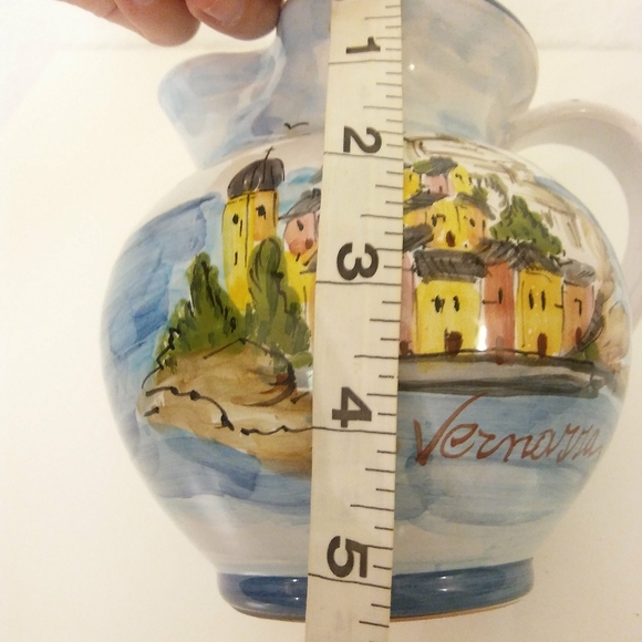 Hand Painted Pitcher Vase Vermarra  Made in Italy - Picture 6 of 8